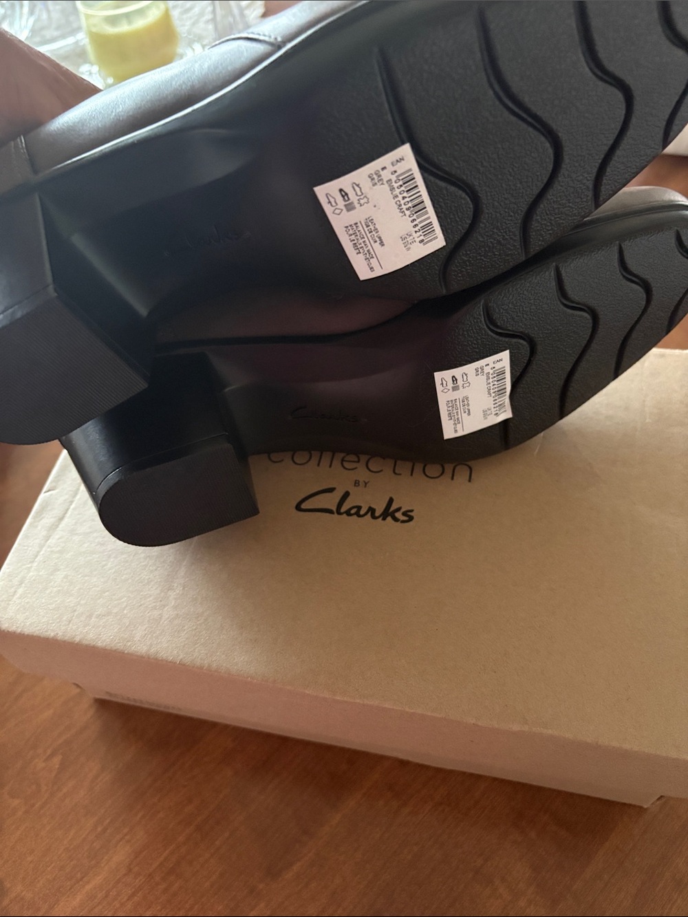 Clarks Brown Women's Slip-On Leather Loafers - Picture 5 of 5